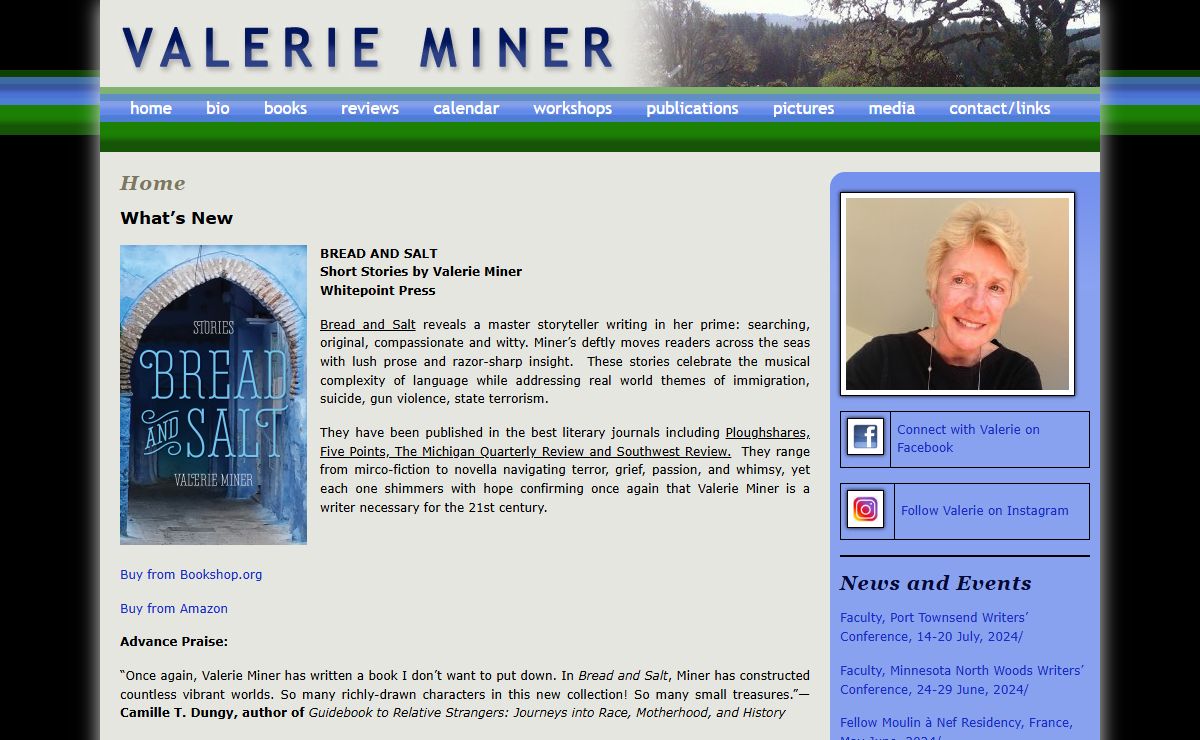 Valerie Miner | Author on Bread and Salt