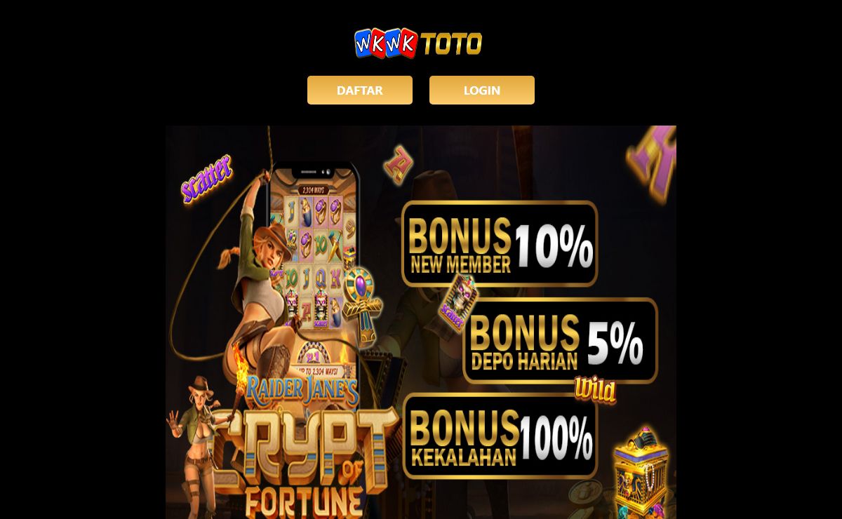 WKWKTOTO : Situs Togel Toto Serta memberikan hidangan permainan Slot minimal deposit 10ribu