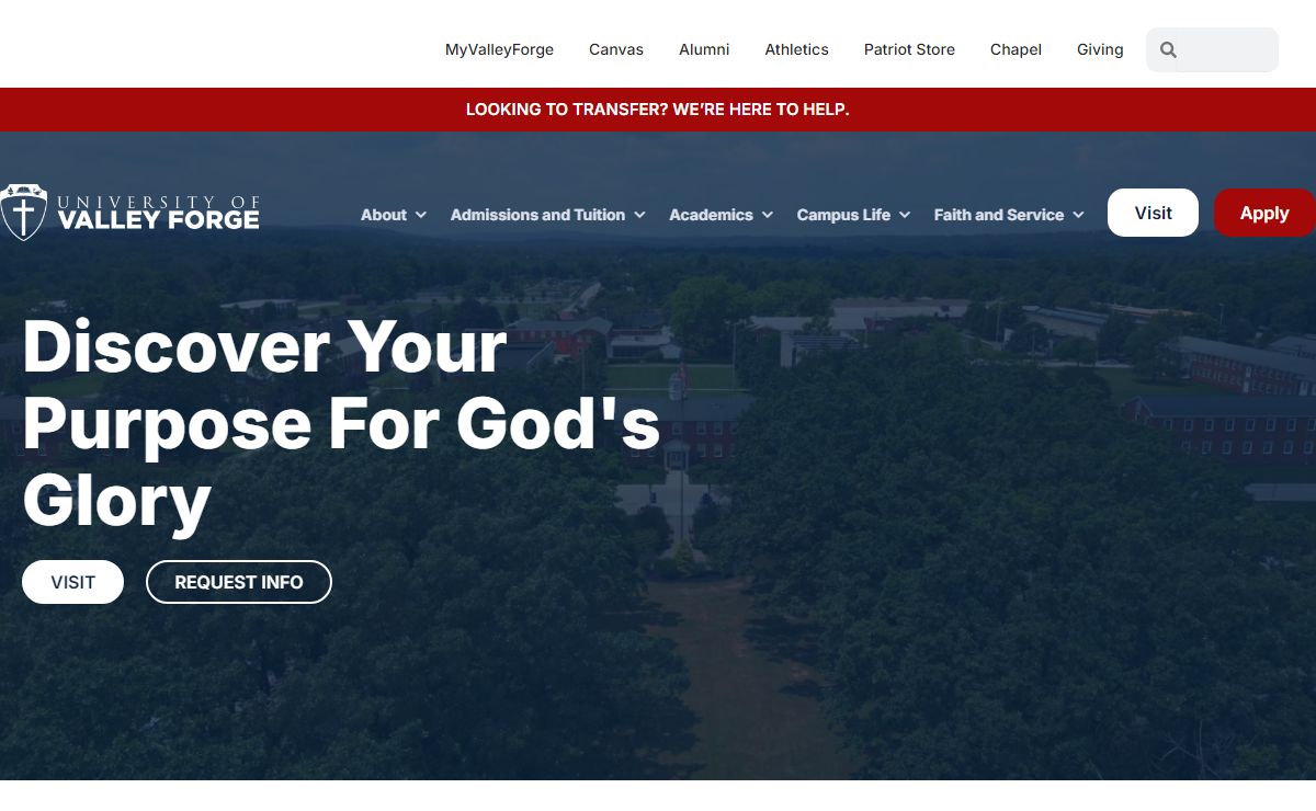 University of Valley Forge | Christian University in Phoenixville, PA