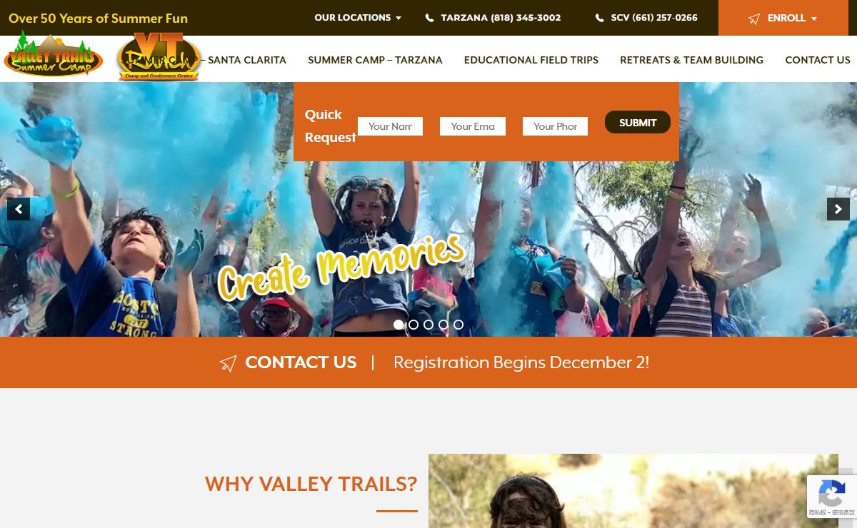 Valley Trails Summer Camp - In San Fernando Valley Area