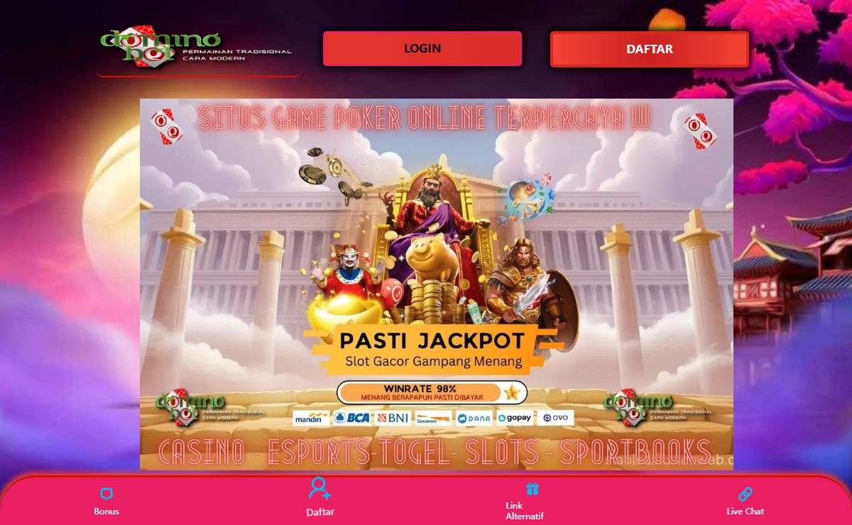DominoBet - Situs Poker Online Terpercaya dengan Bonus Besar