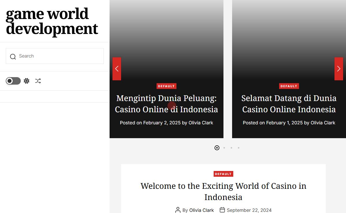 game world development -