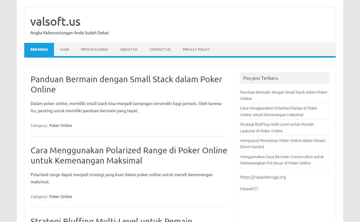 valsoft.us – Angka Keberuntungan Anda Sudah Dekat