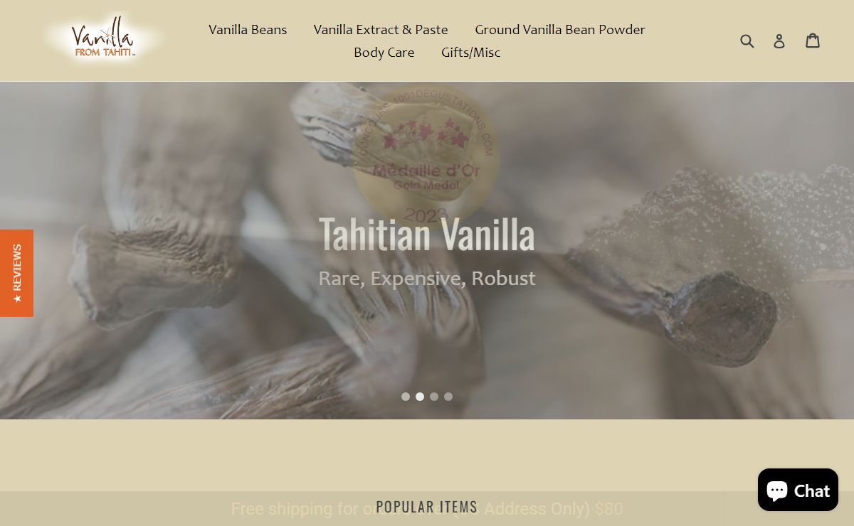 Vanilla From Tahiti