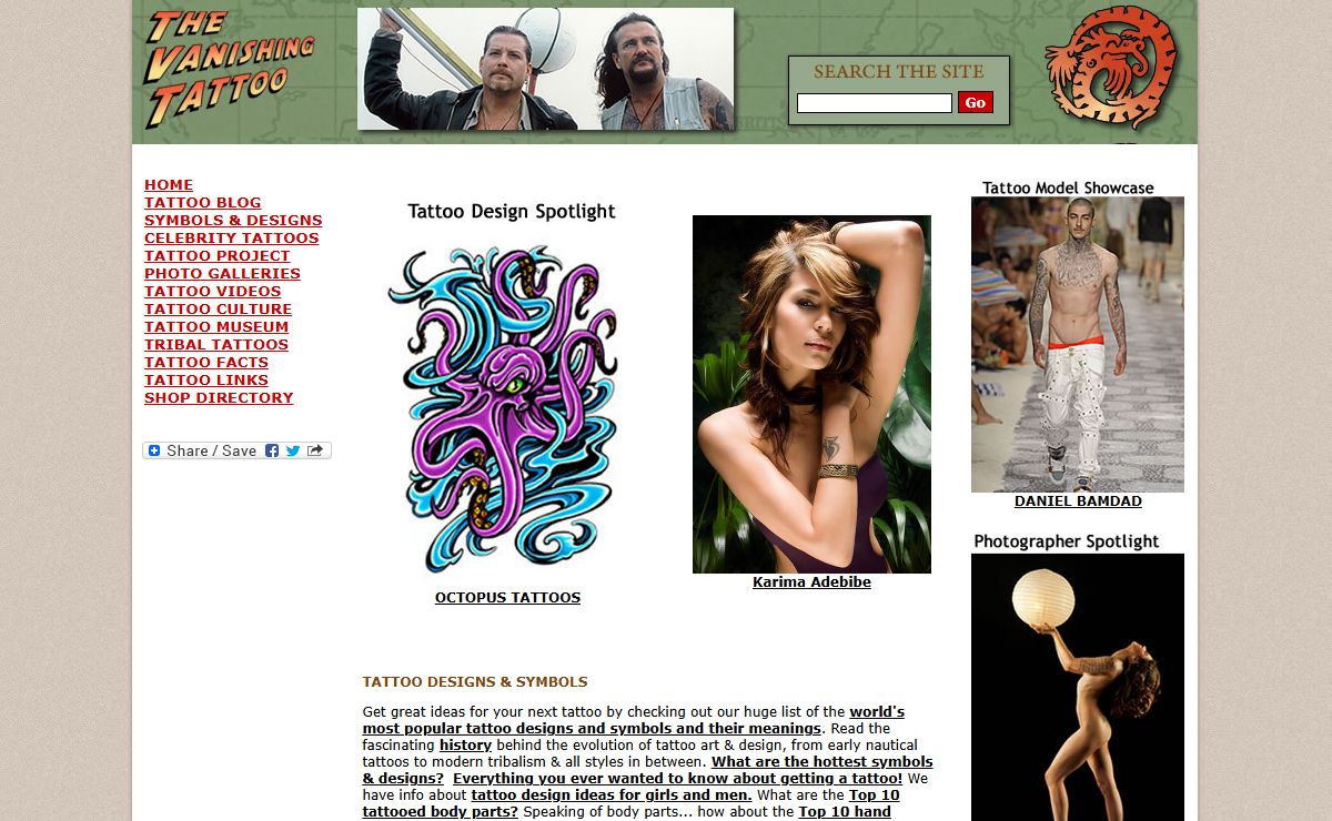 Tattoo Designs & Tattoos Meanings, Celebrity Tattoos, Tattoo photo galleries