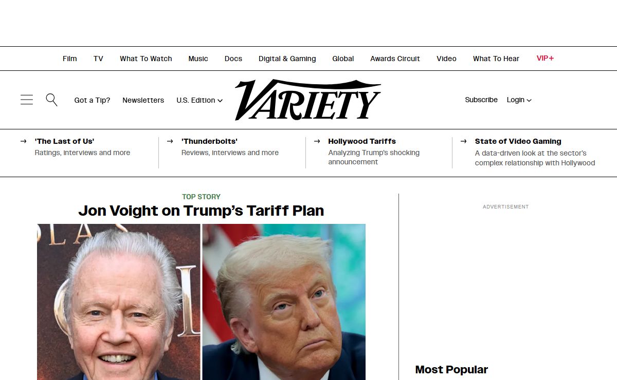 Variety - Entertainment news, film reviews, awards, film festivals, box office, entertainment industry conferences