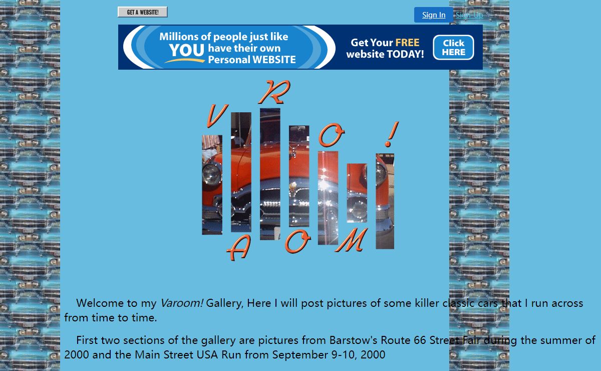 VAROOM! - A Gallery of Classic Cars