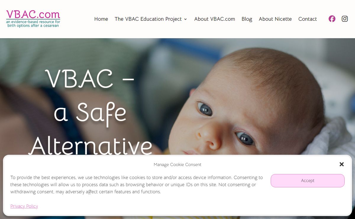 Evidence-based resource for birth options after cesarean.