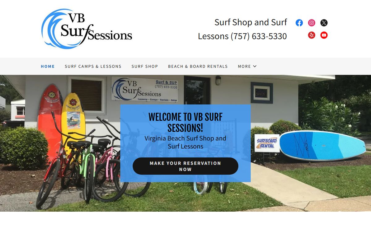 VB Surf Sessions - Surf Shop and Surf Lessons, Surf Camps and Kayaks