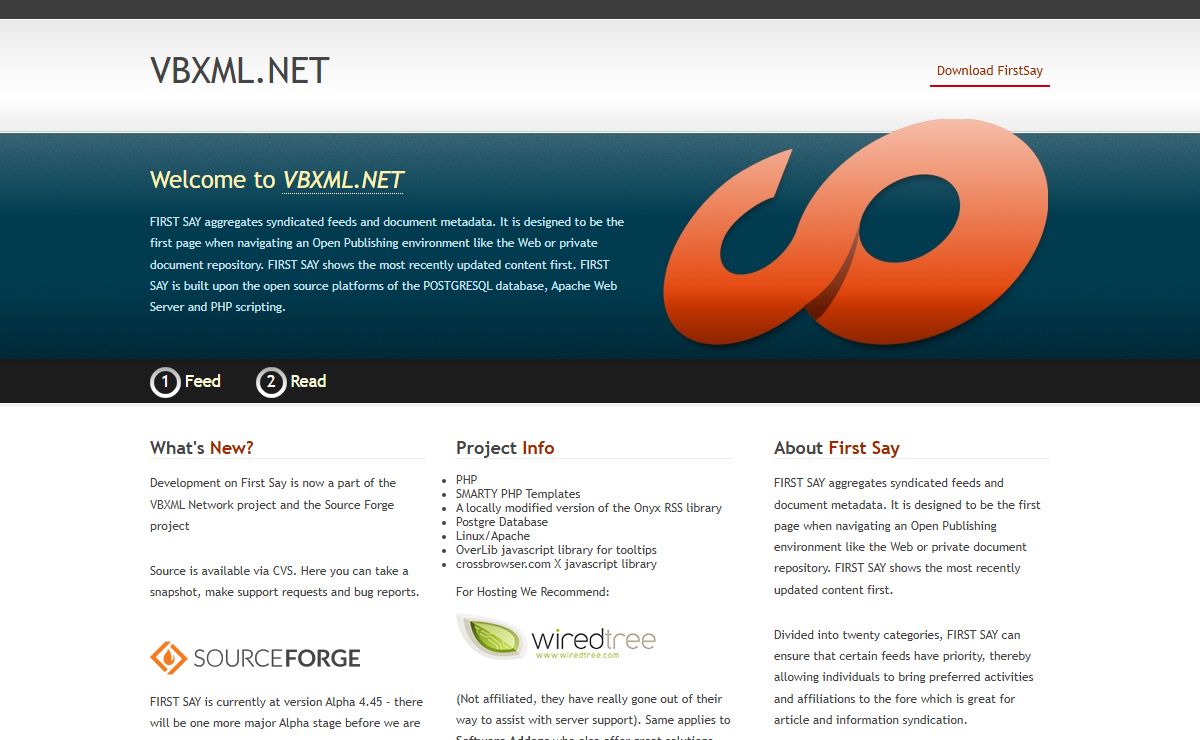 FIRST SAY - RSS AGGREGATOR - VBXML.NET