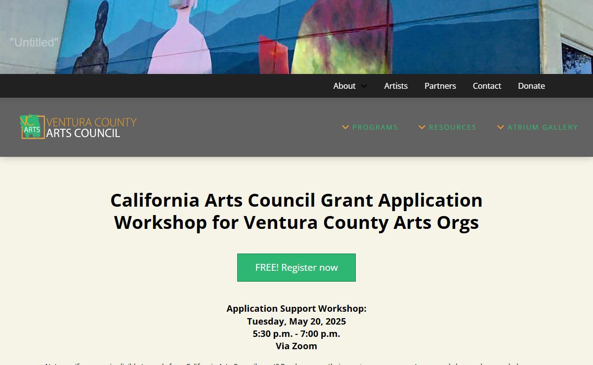 Ventura County Arts Council | Providing arts education and opportunities to residents of Ventura County.