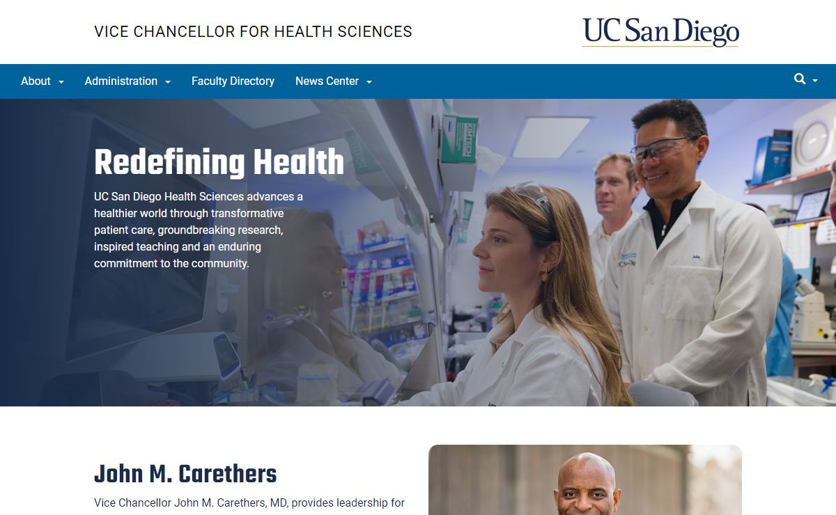 Vice Chancellor for Health Sciences