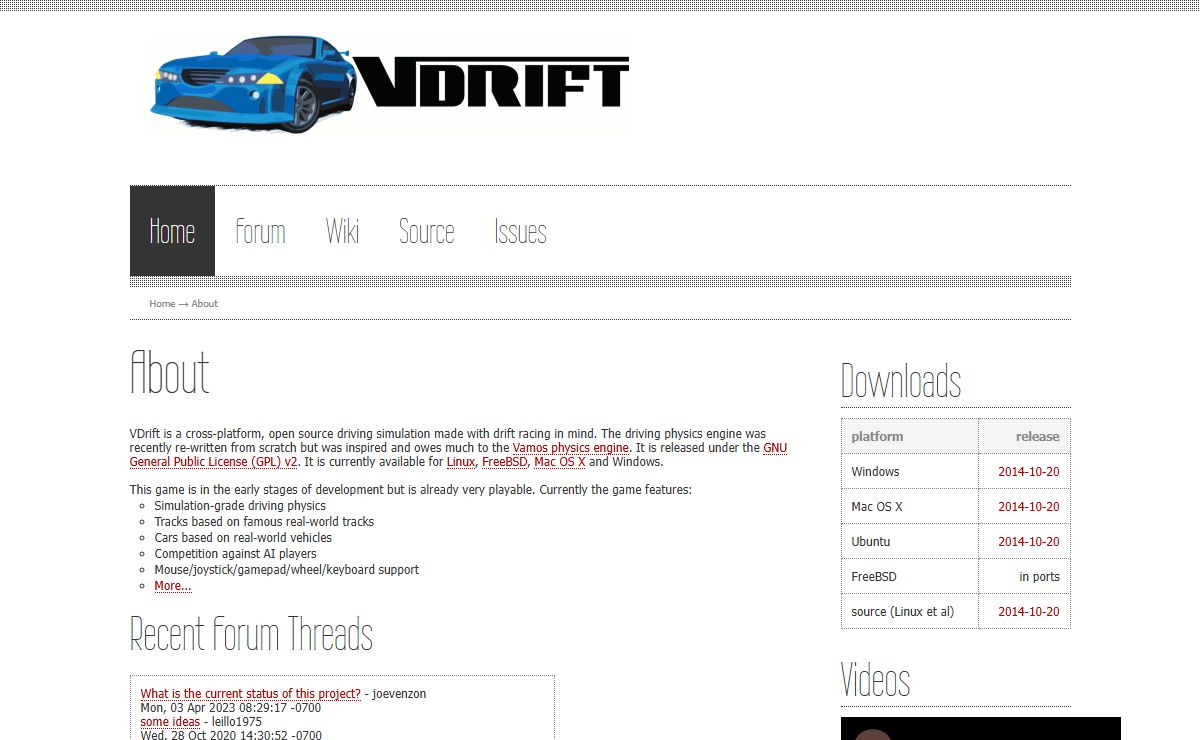 About - VDrift