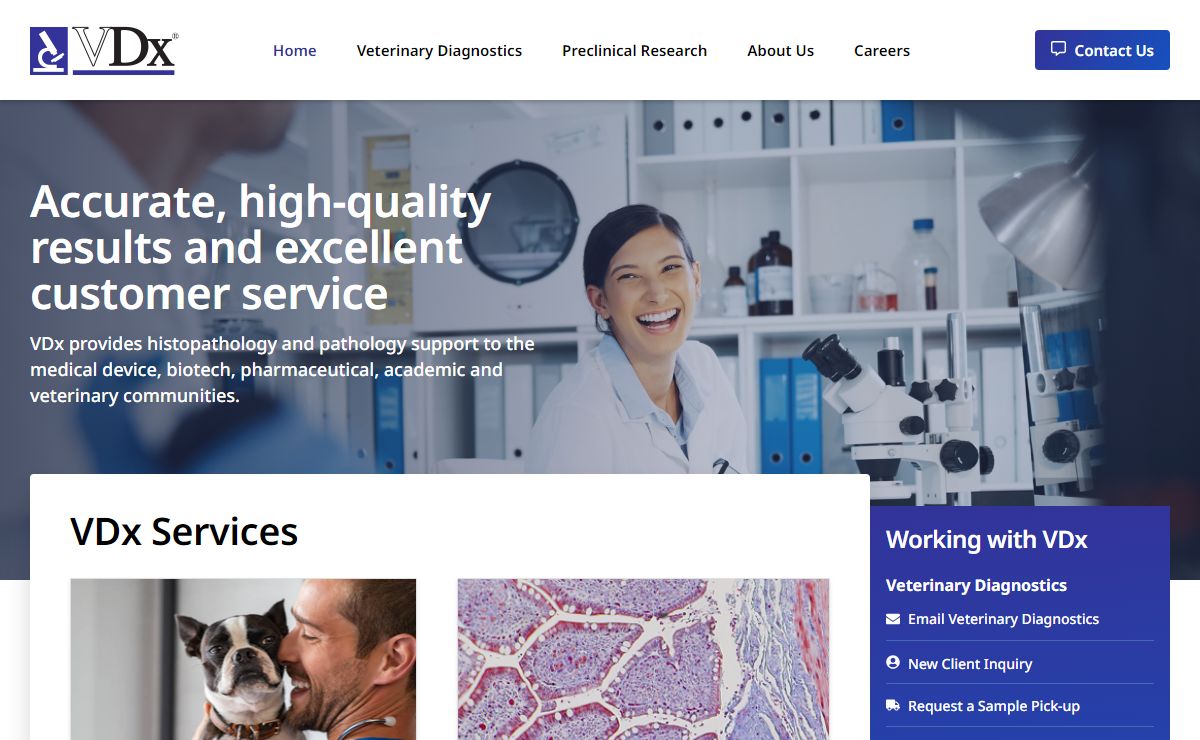 Veterinary Pathology Services | VDx Diagnostics | VDX Veterinary