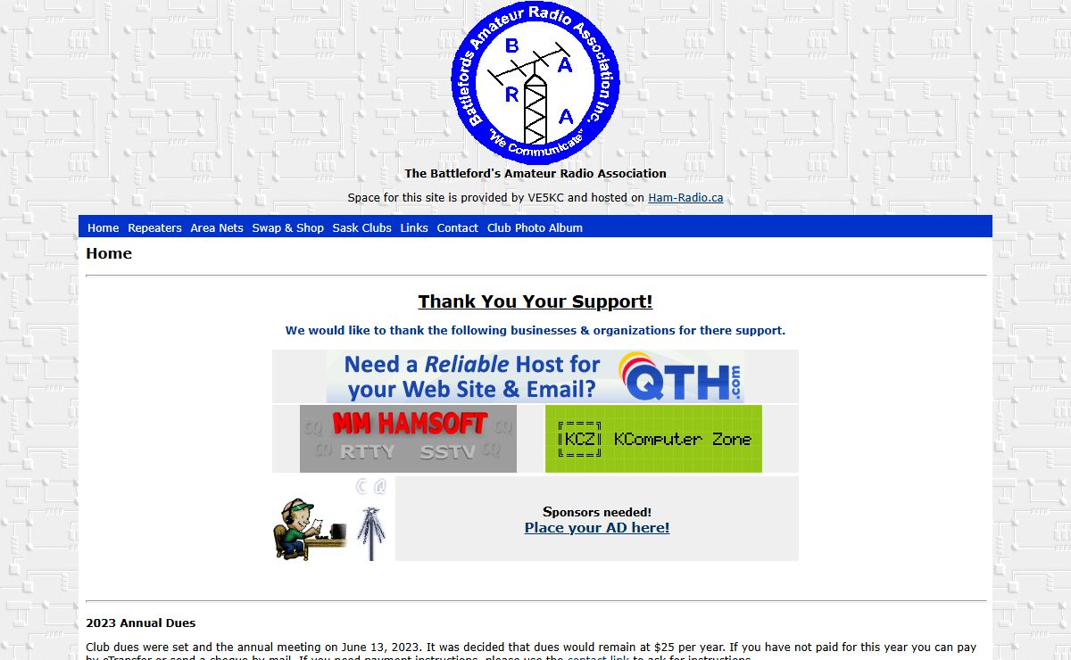 Home - Battleford's Amateur Radio Association, Inc.