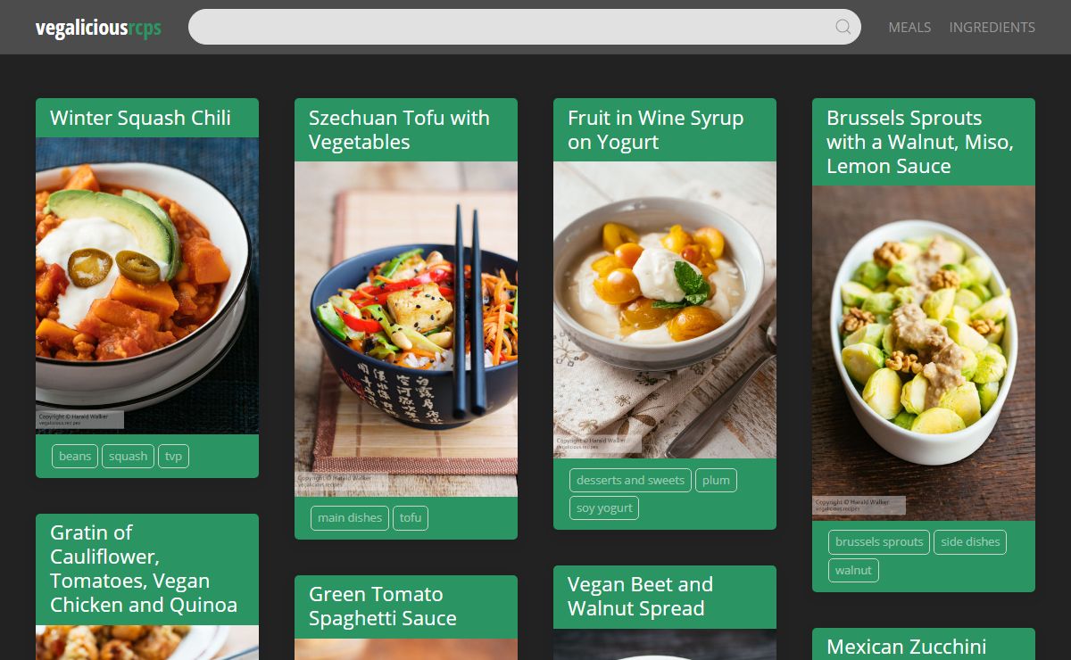 Vegalicious Recipes – More than 1200 healthy and authentic home made vegan recipes.