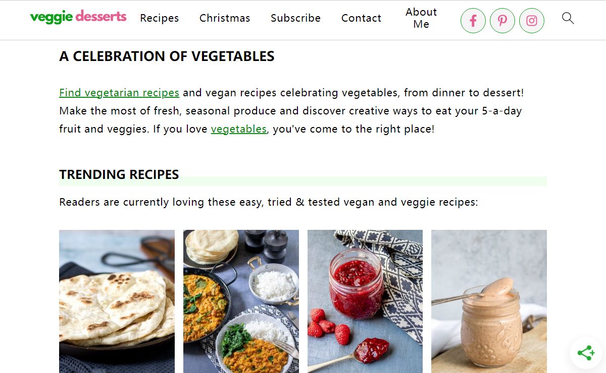 A Celebration of Vegetables - Veggie Desserts