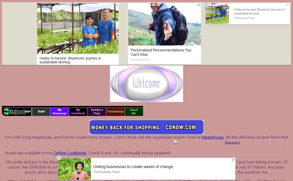 Vegetarian Family Page