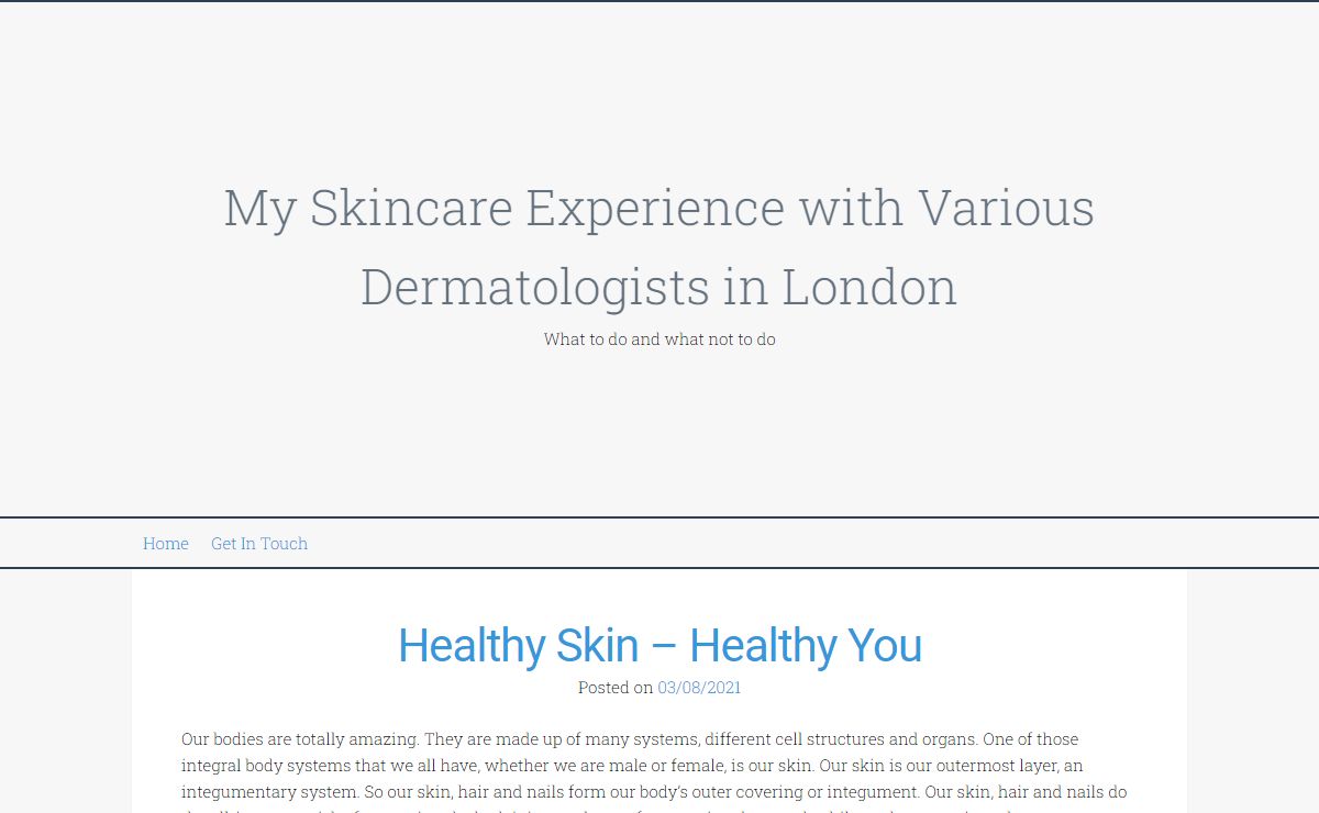 My Skincare Experience with Various Dermatologists in London - What to do and what not to do
