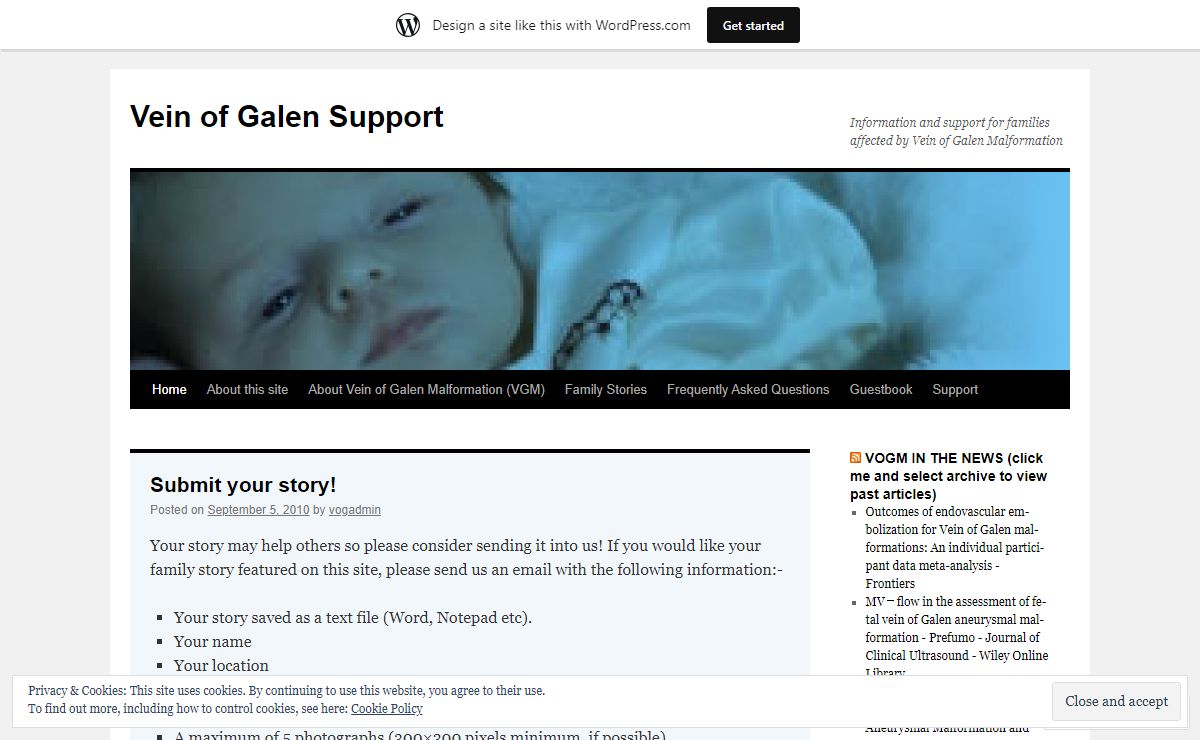 Vein of Galen Support | Information and support for families affected by Vein of Galen Malformation