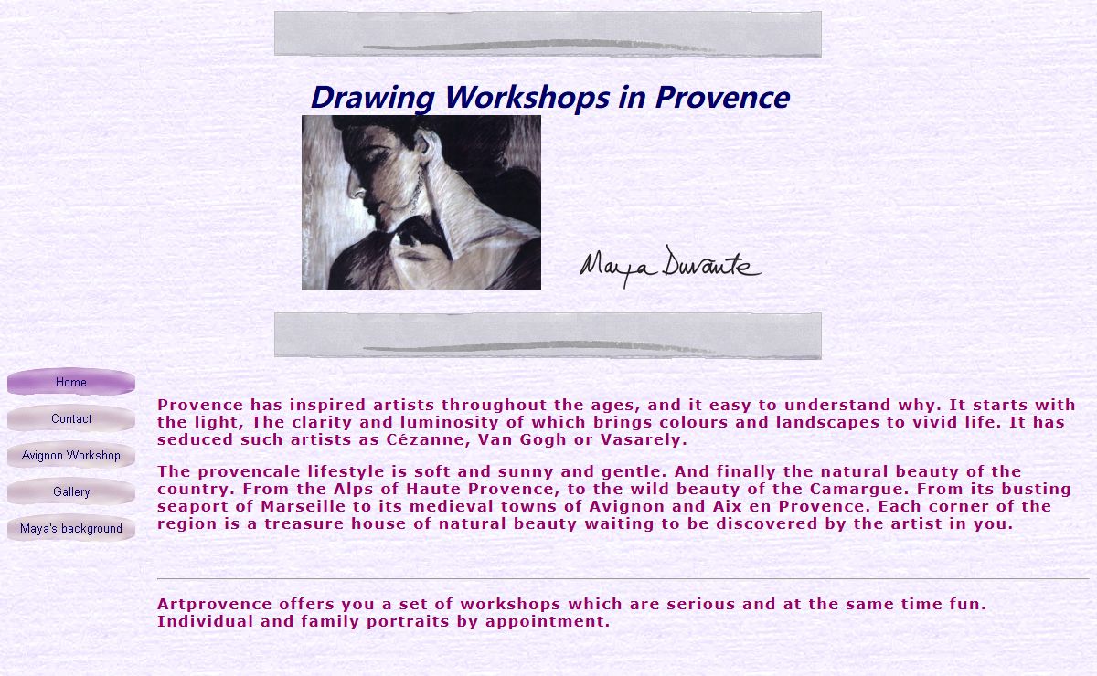 Maya's drawing workshops in Provence - ArtProvence
