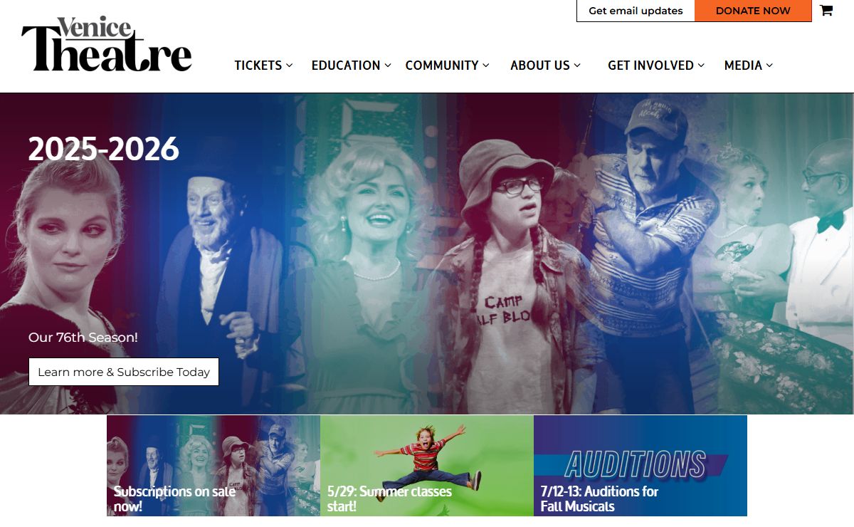 Venice Theatre | Live Theater Sarasota Venice
