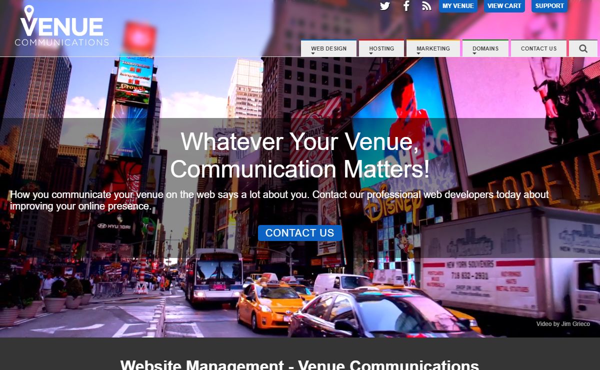 Website Management - Venue Communications