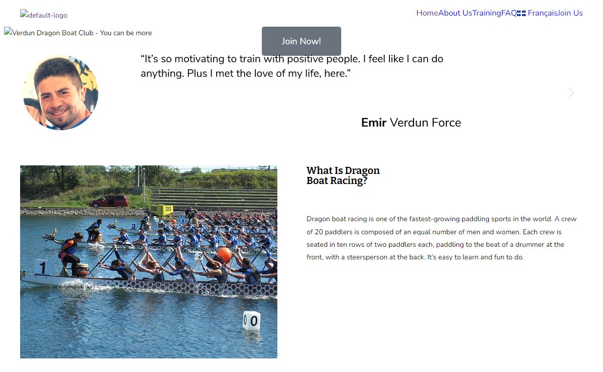 Home - Verdun Dragon Boat Club