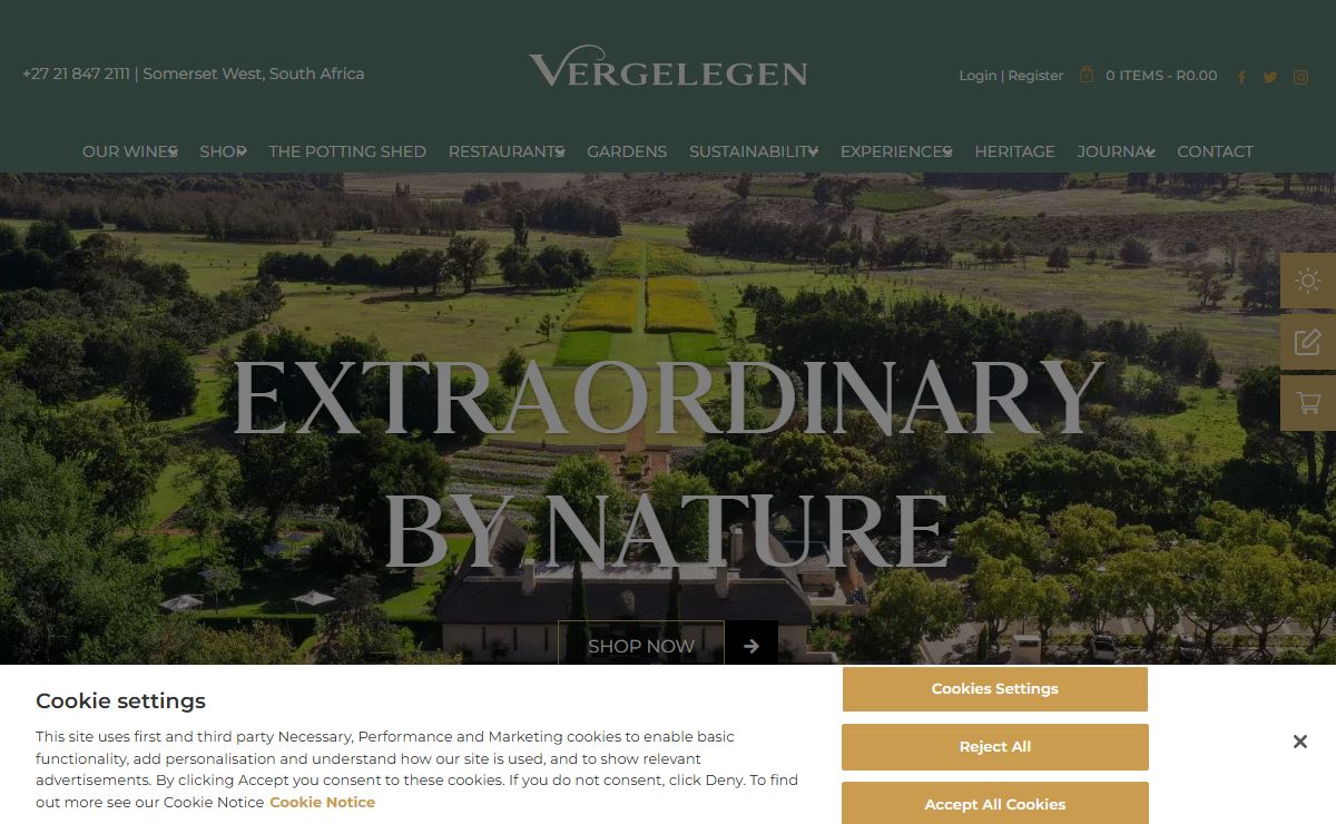 Vergelegen - Vergelegen Wine Estate
