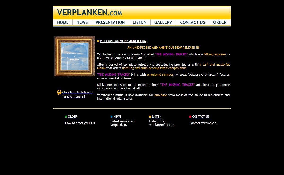Verplanken's Official Website !