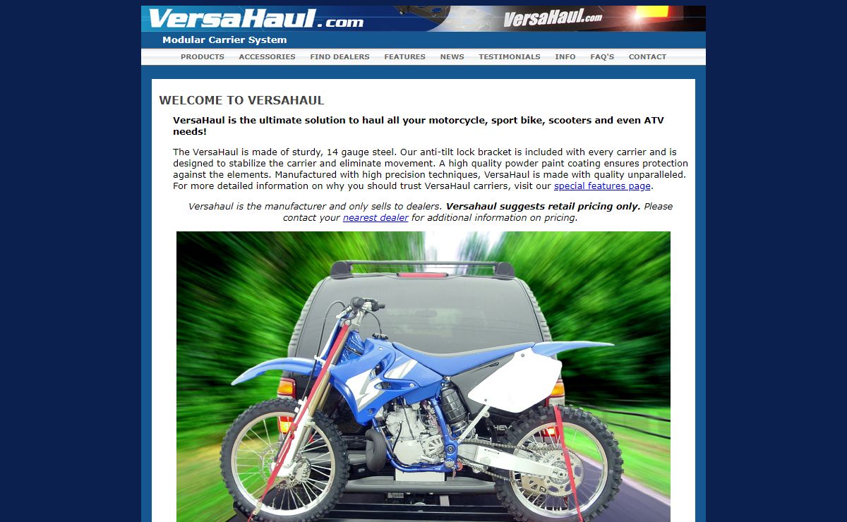 Wheel-Free Carriers | Motorcycle | ATV | Scooter | Wheelchairs and Power Chairs | Accessories | Versahaul
