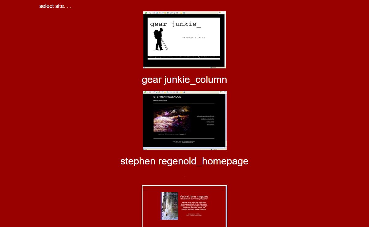 VERTICAL JONES ::: STEPHEN REGENOLD ::: GEAR JUNKIE COLUMN