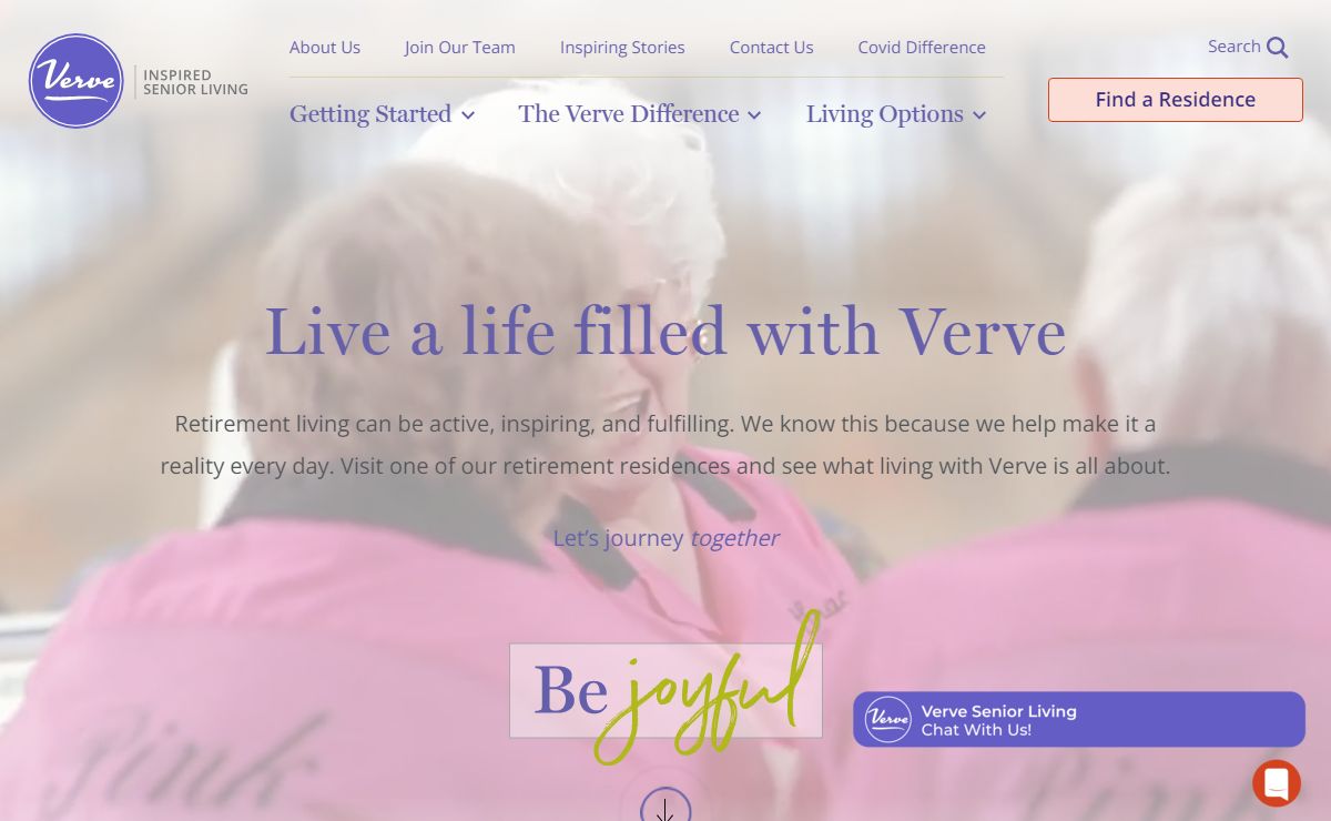 Retirement Residence Communities & Assisted Living Canada | Verve Senior Living