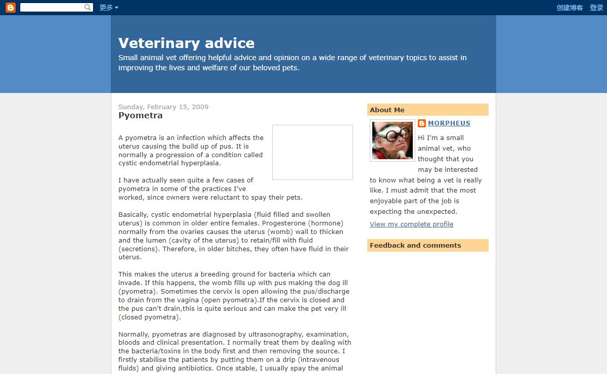 Veterinary advice