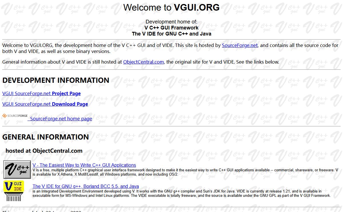 V - A Freeware Portable C++ GUI Framework for Windows, X, and OS/2