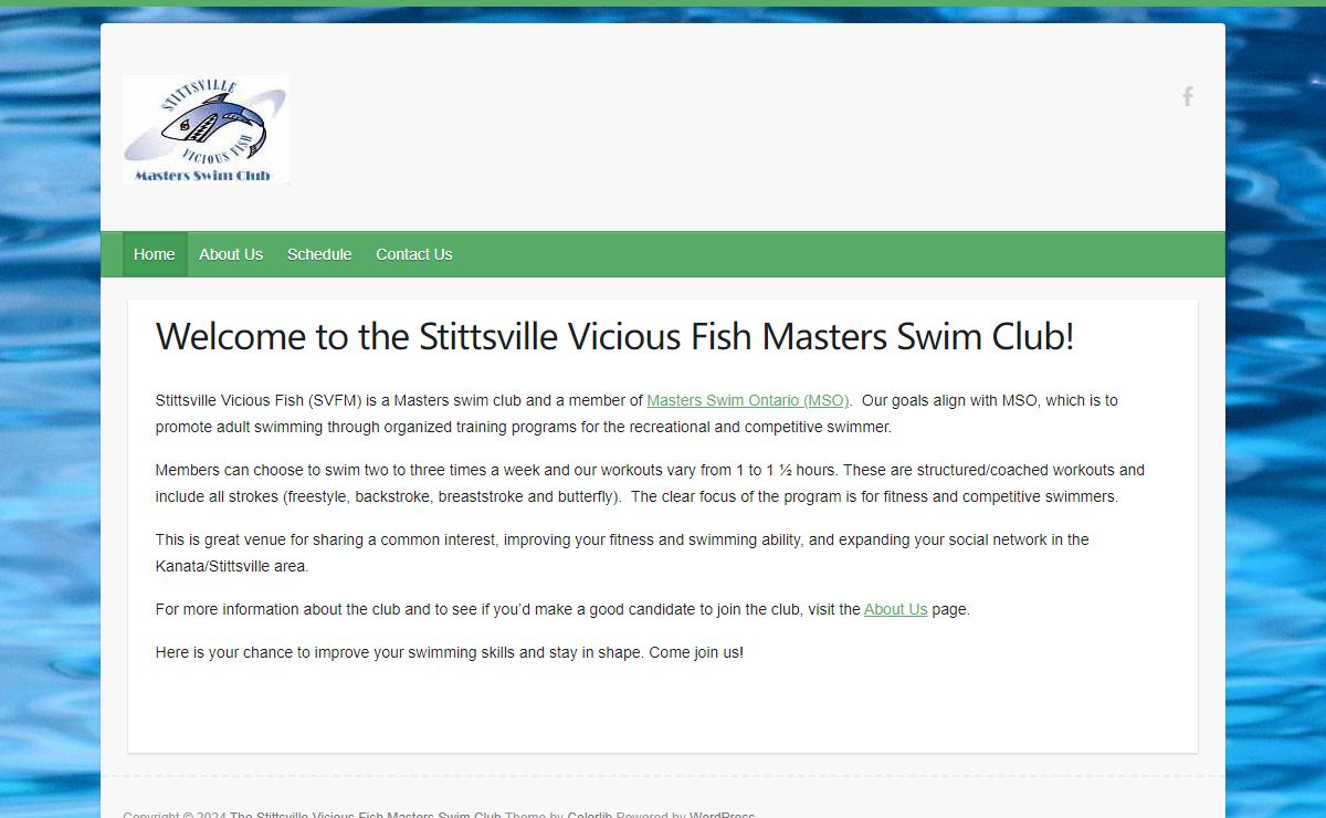 The Stittsville Vicious Fish Masters Swim Club