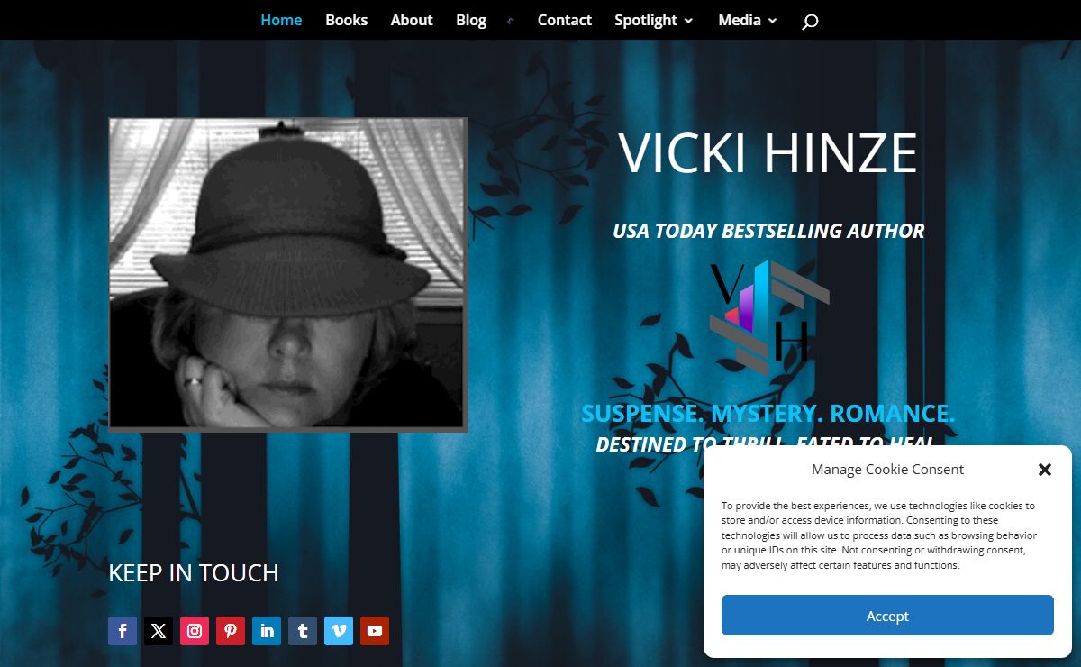 Vicki Hinze | Destined to Thrill. Fated to Heal.