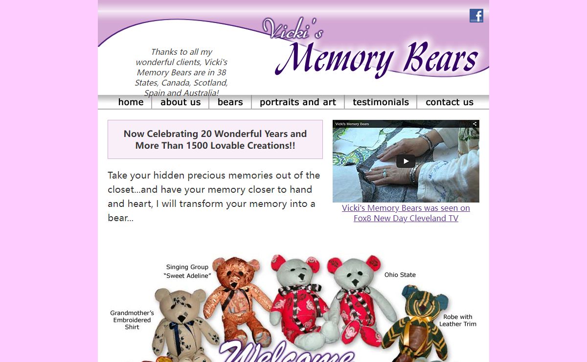 Memory Bears, Portraits and Art by Vicki Andrews : Vicki's Memory Bears