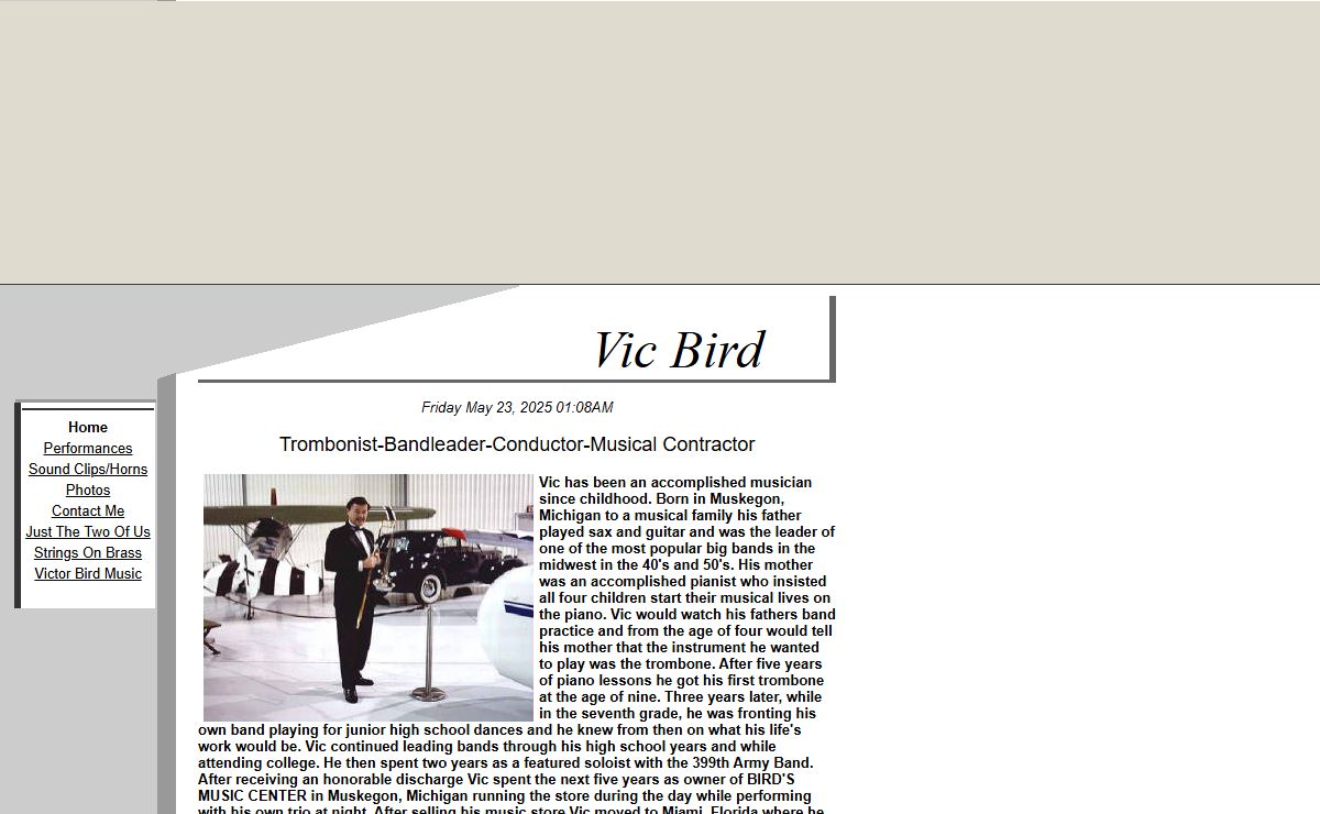 Vic Bird-Trombonist-Conductor-Music Contractor