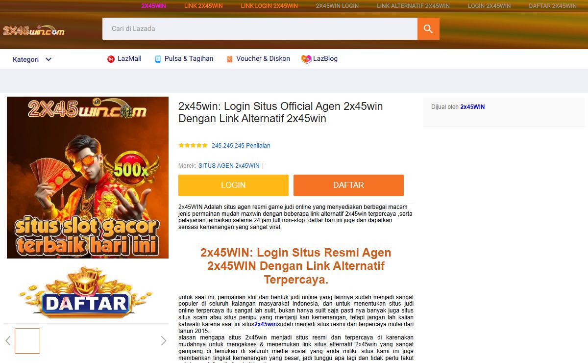 2x45win: Login Situs Official Agen 2x45win Dengan Link Alternatif 2x45win