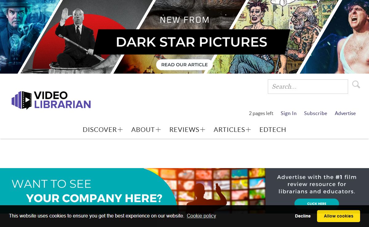 Video Librarian — Film & Documentary Reviews for Collection Development