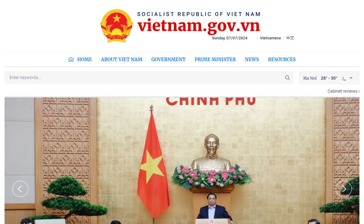 Viet Nam Goverment Portal