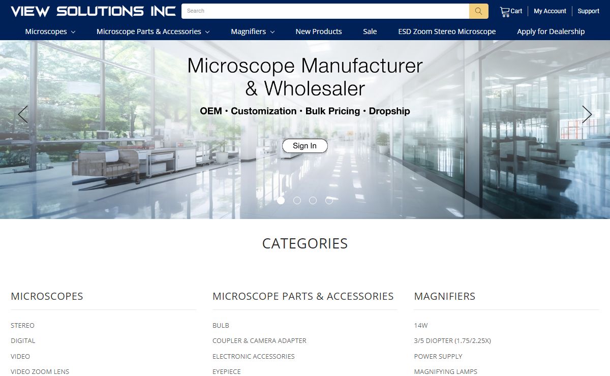 View Solutions | Microscopes & Accessories Supplier