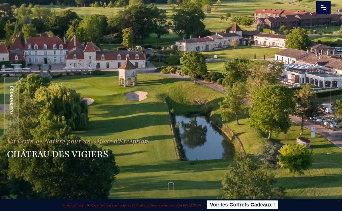 Château des Vigiers, hôtel golf spa en Dordogne