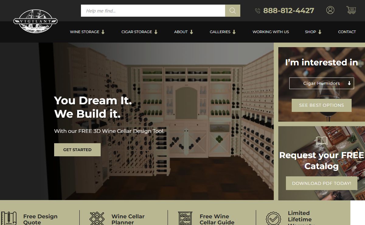 Home - Vigilant | Vigilant - #1 in Wine Cellars, Racks & Humidors