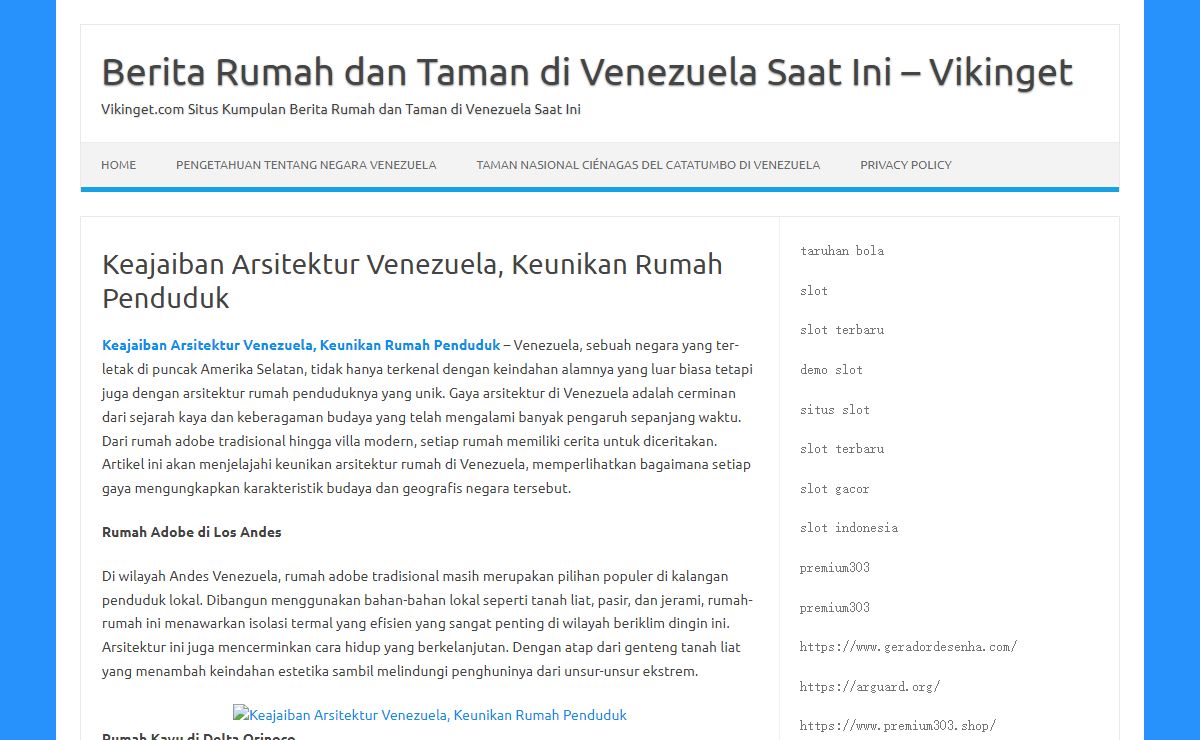Berita Rumah dan Taman di Venezuela Saat Ini - Vikinget