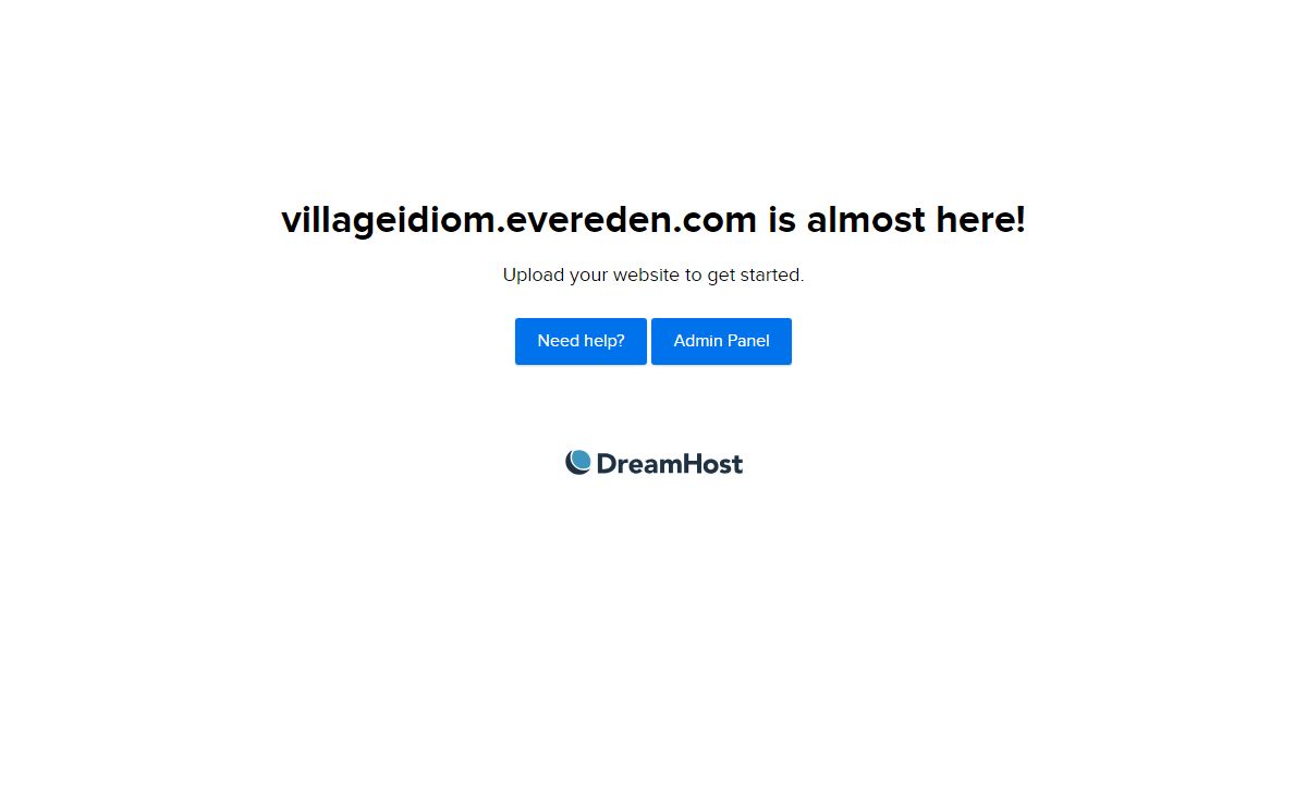 villageidiom.evereden.com is almost here!