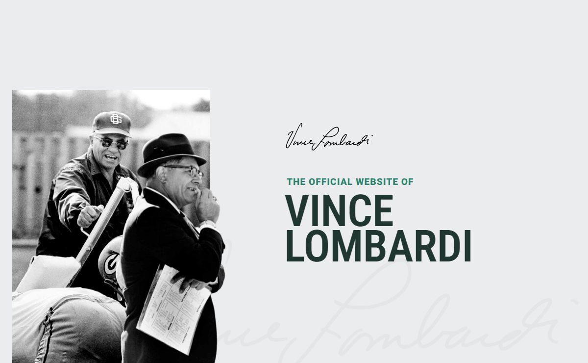 Vince Lombardi | Official Website | Football Coaching Legend