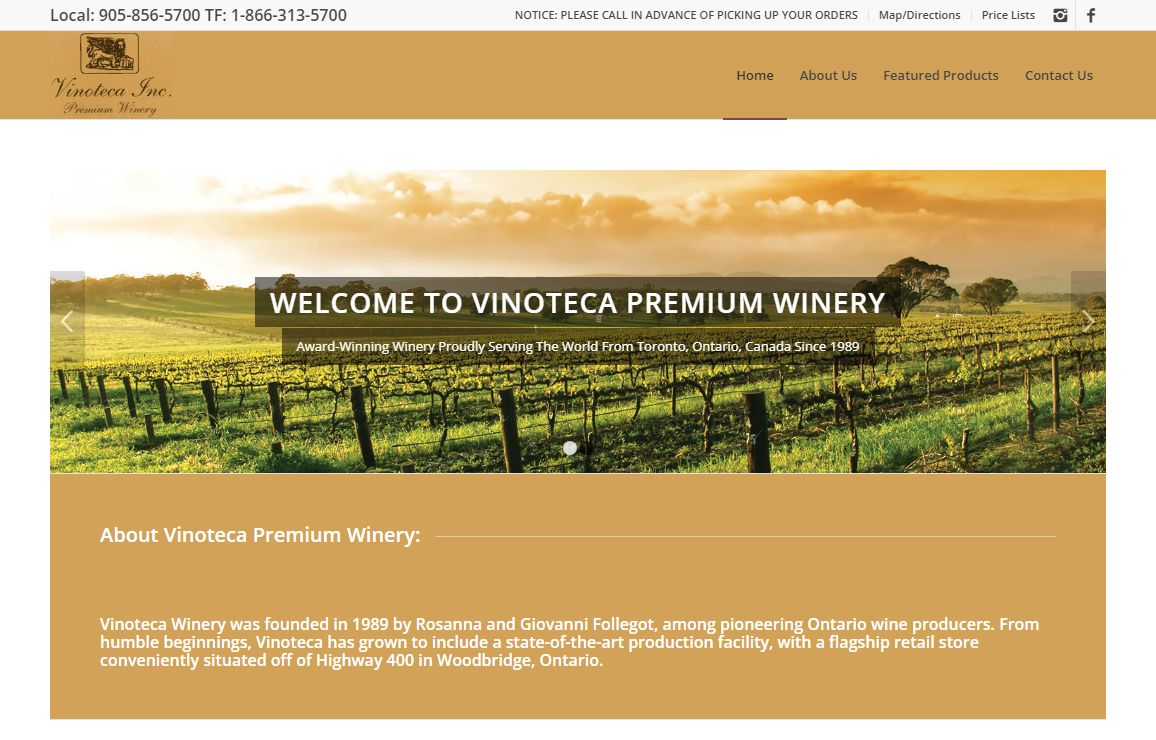 Vinoteca Winery - Premium Wine, Bulk Wine & Custom Labels