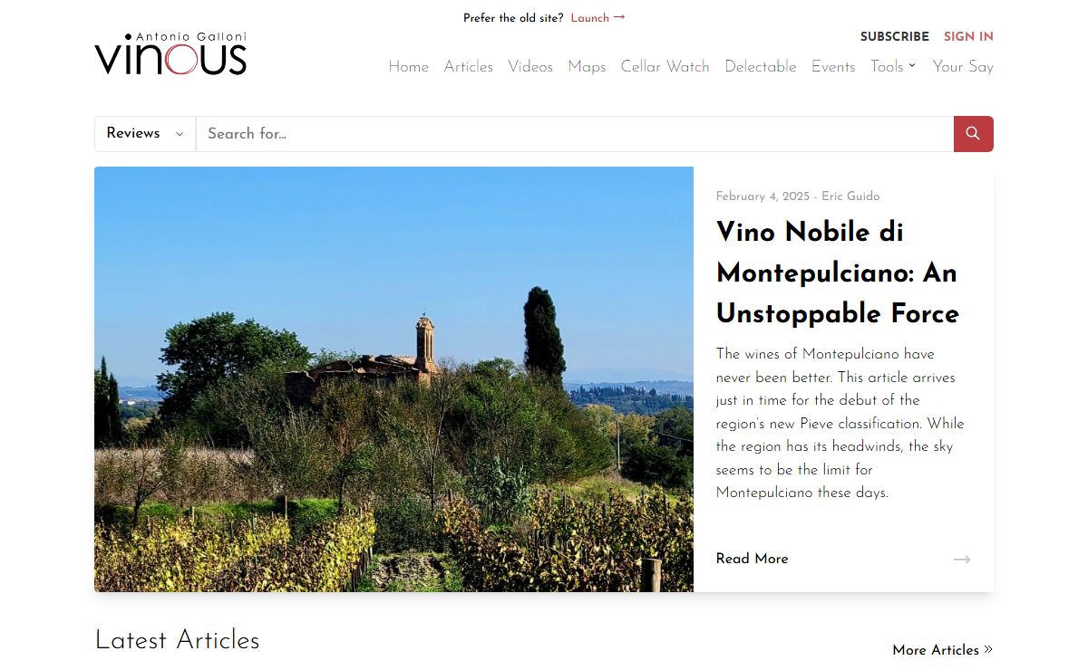 Antonio Galloni presents Vinous | Explore All Things Wine
